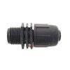PP adapteris LDPE vamzdžiui veržiklis / išorinis sriegis 16mm x ½”