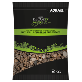 Substratas NATURAL MULTICOLORED GRAVEL 5 – 10 mm 2KG, AQUAEL