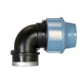 Kompresinė PP alkūnė 90° PE vamzdžiui 25mm x ½" vidinis sriegis, UNIDELTA